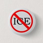 "KEIN ICE" Knopf Button (Vorderseite)