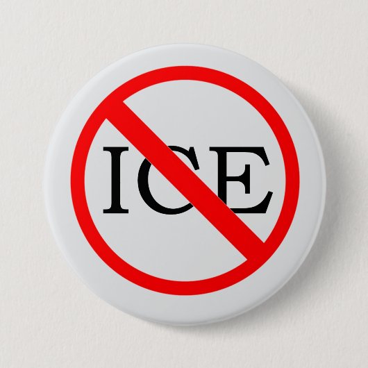 "KEIN ICE"-Knopf Button (Vorderseite)