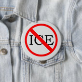 "KEIN ICE" Knopf Button (Beispiel)