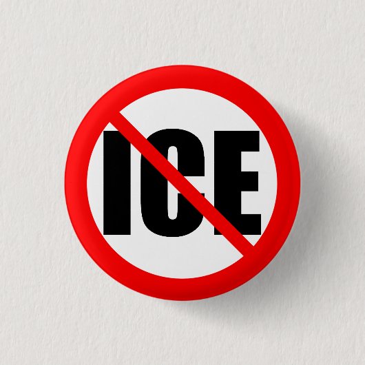 "KEIN ICE" Protest Button (Vorderseite)