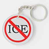 "KEIN ICE" Schlüsselanhänger (Rückseite)
