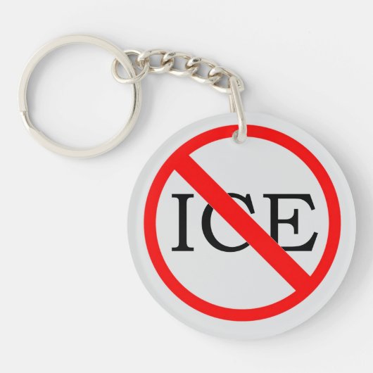 "KEIN ICE" Schlüsselanhänger (Vorderseite)