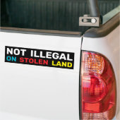 Kein illegales Einwanderungsrecht für indigene Re Autoaufkleber (Auf Lkw)