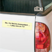 kein I'n nicht ein Buchhalter Autoaufkleber (Auf Lkw)