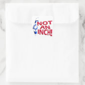 Kein Inch Quadratischer Aufkleber (Tasche)