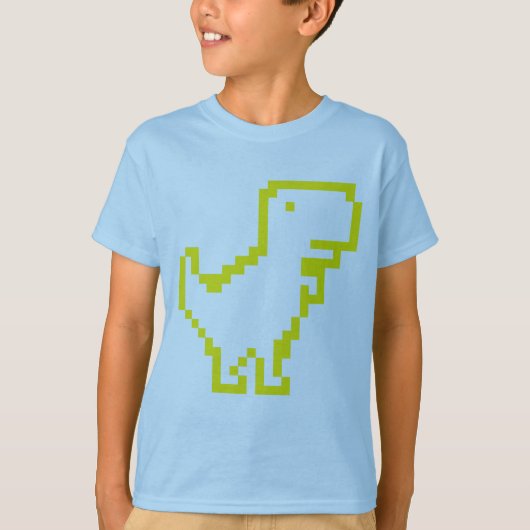 Kein Internet Dinosaurier T-Shirt (Vorderseite)