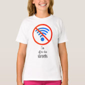 "Kein Internet? Kein Problem!", Funny Cyber offlin T-Shirt (Vorderseite)