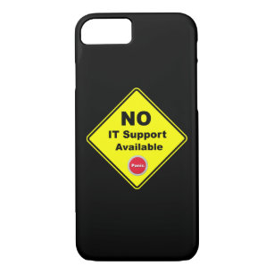 Kein IT-Support verfügbar Warnzeichen für gelbe Pa Case-Mate iPhone Hülle