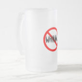 Kein Jammern Mattglas Bierglas (Vorderseite Links)