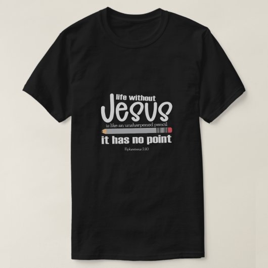 KEIN JESUS KEIN PUNKT Christlicher Glaubenssatz Mä T-Shirt (Design vorne)