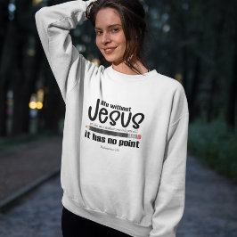 KEIN JESUS? NEIN PUNKT! Christlicher Glaubenssatz  Sweatshirt