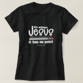 KEIN JESUS? NEIN PUNKT! Christlicher Glaubenssatz T-Shirt (Design vorne)