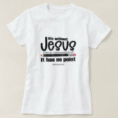 KEIN JESUS? NEIN PUNKT! Christlicher Glaubenssatz T-Shirt (Design vorne)