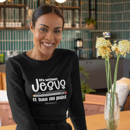 KEIN JESUS? NEIN PUNKT! Christliches Zitat Frauen  T-Shirt