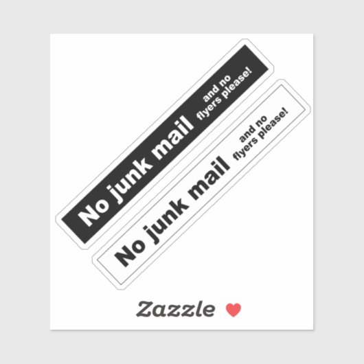 Kein Junk-E-Mail-Aufkleber Aufkleber (Blatt)