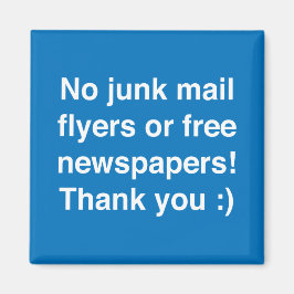 Kein Junk-Mail-Magnetzeichen! Magnet