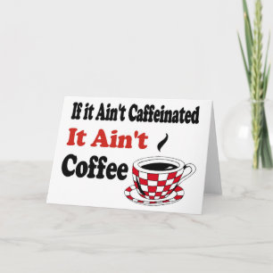 Kein Kaffee Feiertagskarte