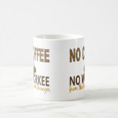 Kein Kaffee kein Workee Gehaltsabrechnungsmanager Kaffeetasse (Mittel)
