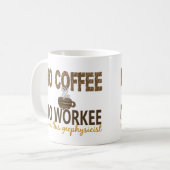 Kein Kaffee kein Workee Geophysicist Kaffeetasse (Vorderseite Links)