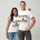 Kein Kaffee kein Workee HVAC-Techniker T-Shirt (Unisex)