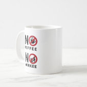 Kein Kaffee kein Workee Kaffeetasse (Vorderseite Links)