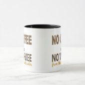 Kein Kaffee kein Workee medizinischer Kodierer Tasse (Zentrum)