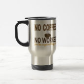 Kein Kaffee kein Workee Reisebecher (Links)