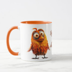Kein Kaffee, keine Chirping Funny Bird Tasse