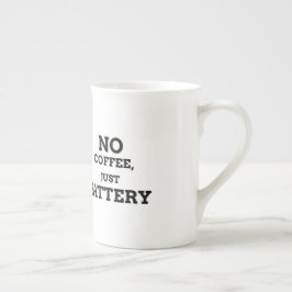 Kein Kaffee, nur Batterie Porzellantasse