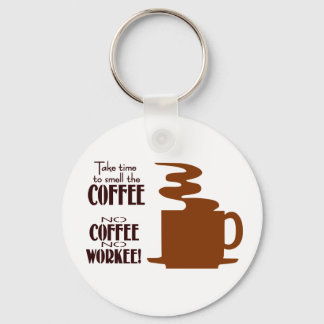 Kein Kaffee ohne Arbeit Schlüsselanhänger