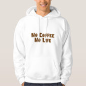 Kein Kaffee ohne Leben Hoodie (Vorderseite)