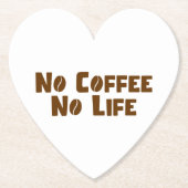 Kein Kaffee ohne Leben Untersetzer (Vorderseite)