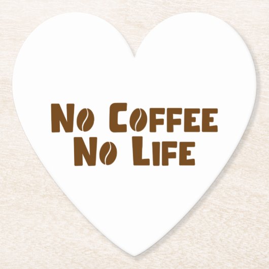 Kein Kaffee ohne Leben Untersetzer (Vorderseite)