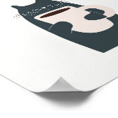 Kein Kaffee ohne Zitat Poster (Ecke)