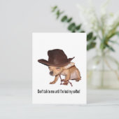 Kein Kaffee Postkarte (Stehend Vorderseite)