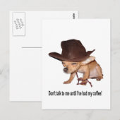 Kein Kaffee Postkarte (Vorne/Hinten)