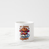 Kein Kaffee viel mürrisch Espressotasse (Vorderseite)