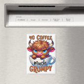 Kein Kaffee viel mürrisch  Magnet (In Situ (Geschirrspüler))