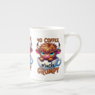 Kein Kaffee, viel mürrisch  Porzellantasse