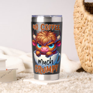 Kein Kaffee viel mürrisch  Thermobecher