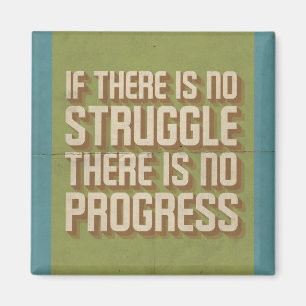 Kein Kampf Kein Progress Motivierend Magnet
