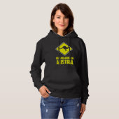 Kein Kängurus in Österreich Funny Yellow Sign T - Hoodie (Vorne ganz)