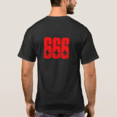 KEIN KANN ICH NICHT ZUR HÖLLE GEHEN., SATAN HABE T-Shirt (Rückseite)