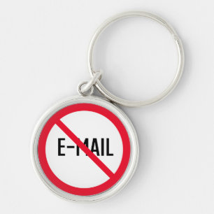 Kein Karo E-Mail-Zeichen Premium-Schlüsselanhäng Schlüsselanhänger