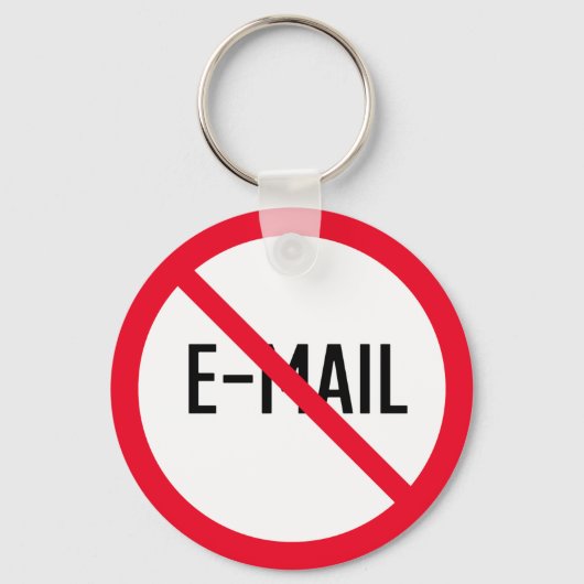 Kein Karo E-Mail-Zeichen | Schlüsselanhänger für M (Vorderseite)