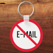 Kein Karo E-Mail-Zeichen | Schlüsselanhänger für M (Vorderseite)