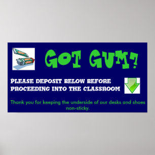 Kein Kaugummi Poster