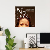 kein Kind30x30 2 Poster (Heimbüro)