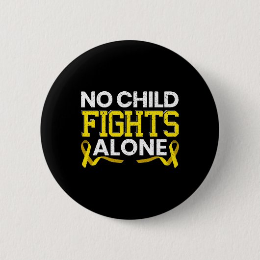 Kein Kind kämpft allein Krebs im Kindesalter Button (Vorderseite)