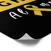 Kein Kind kämpft allein Krebs im Kindesalter Poster (Ecke)